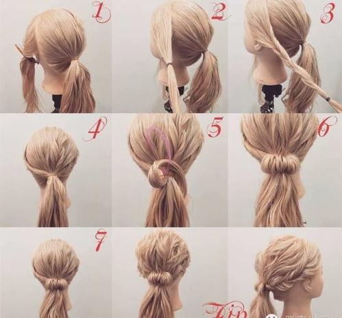 成人扎发 教程图解视频,成人扎发教程,轻松打造时尚发型